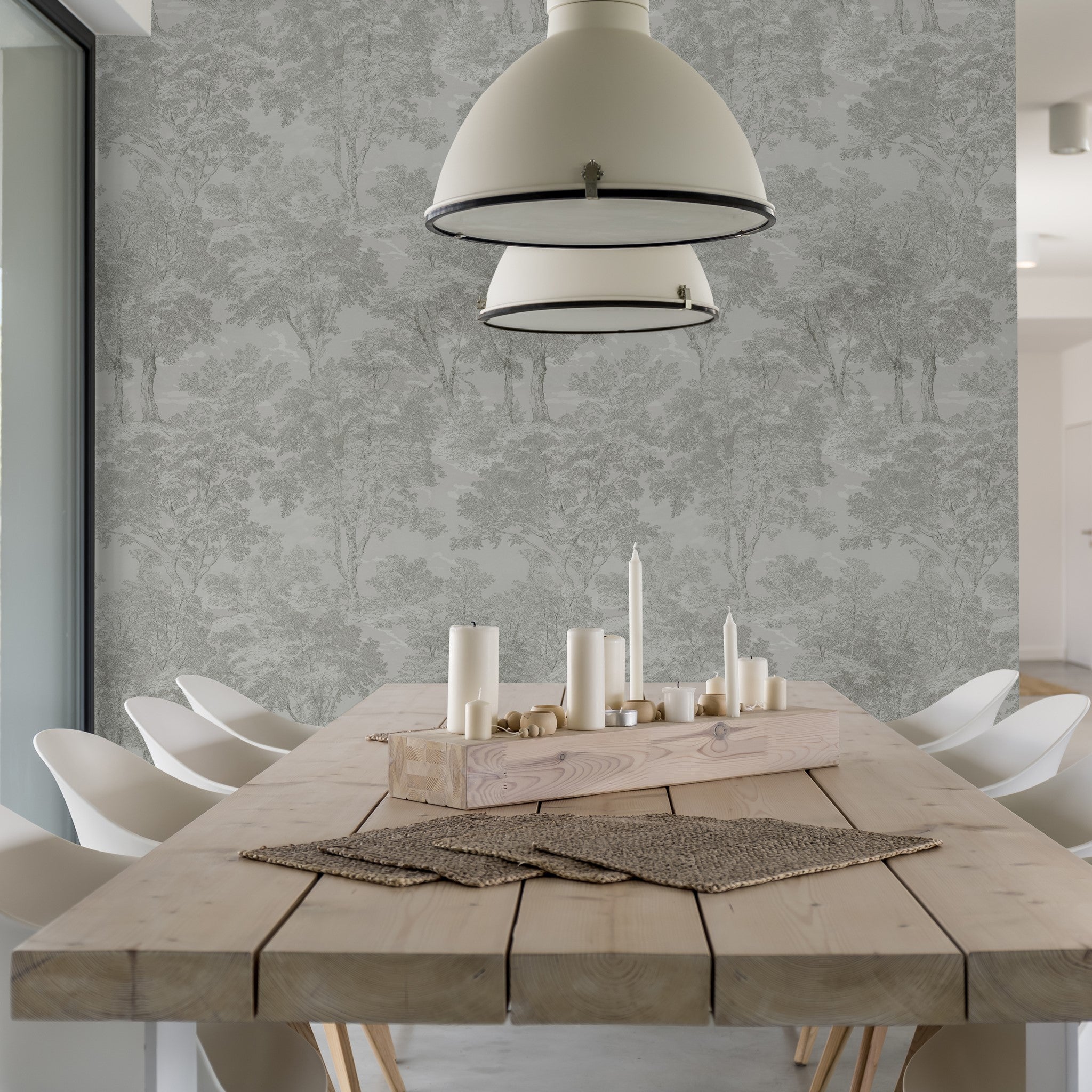 Ever After Toile Wallpaper - 4 FT H X 6.3 FT W
