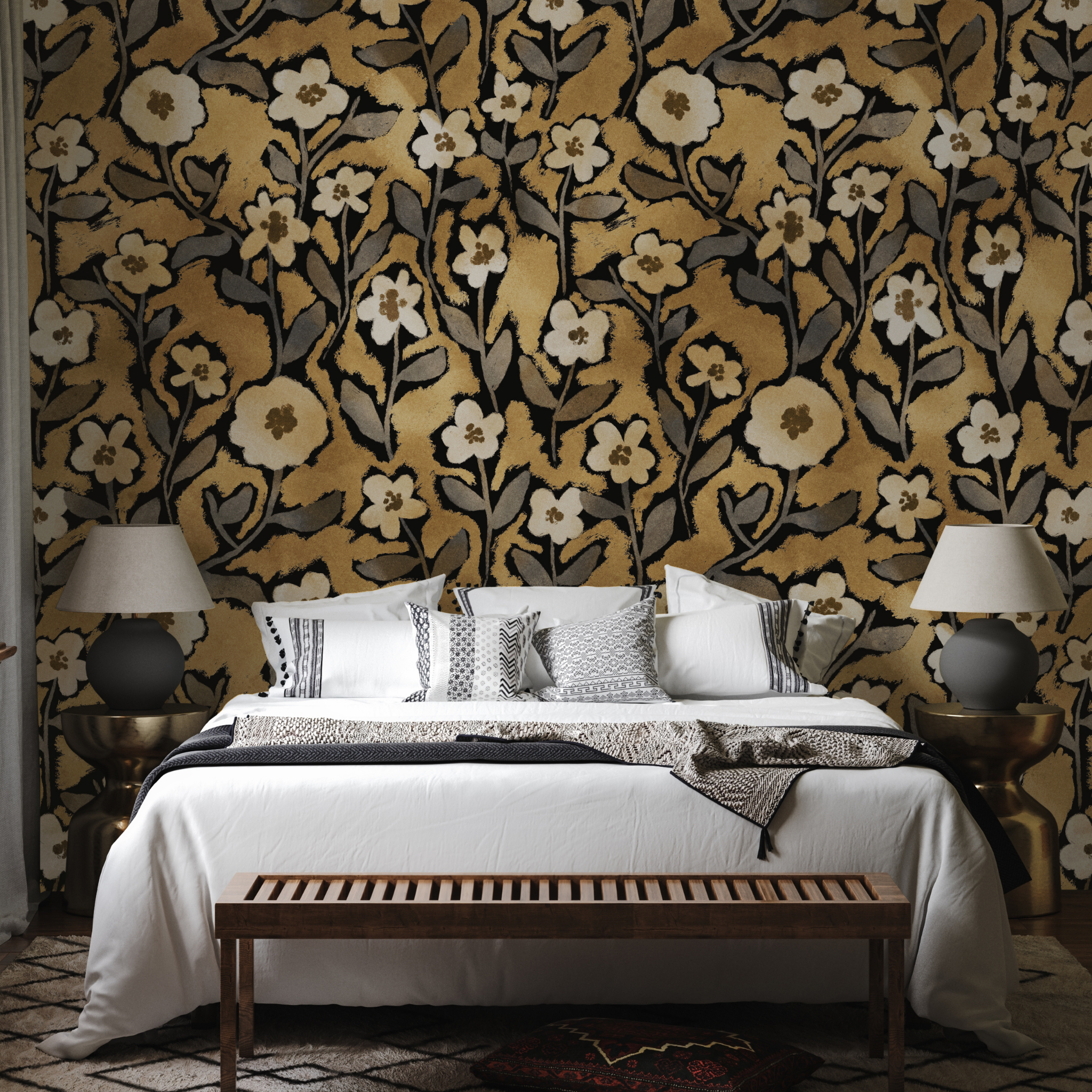 Goldie Wallpaper - 10 FT H X 30 FT W