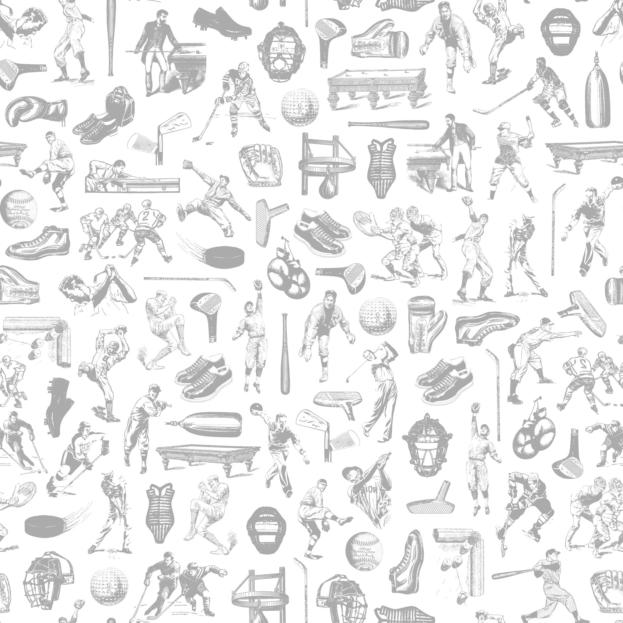 Letterman (Grey) Wallpaper