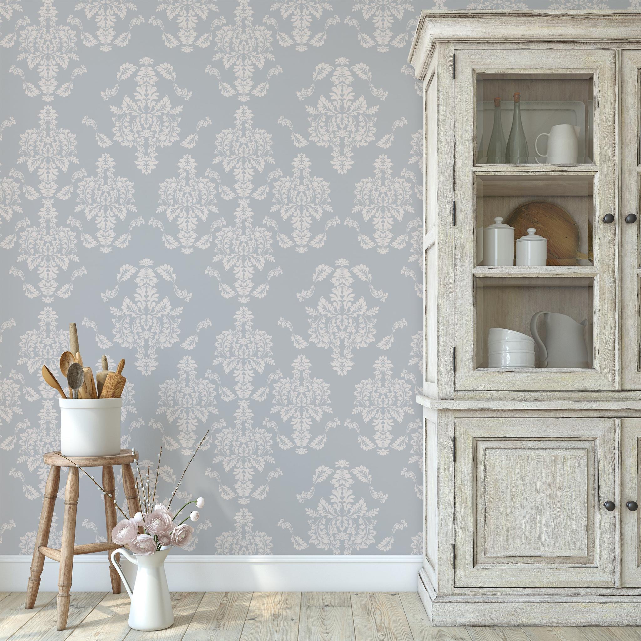 Little Debbie's Damask Wallpaper