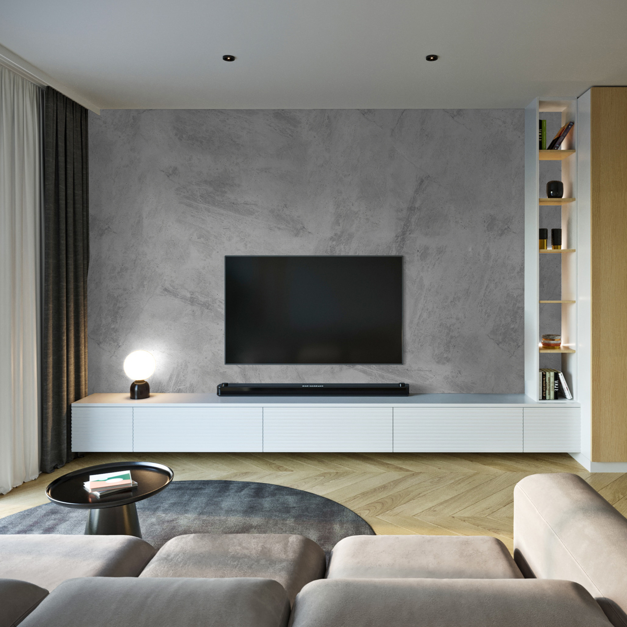 Manhattan - Concrete Wallpaper