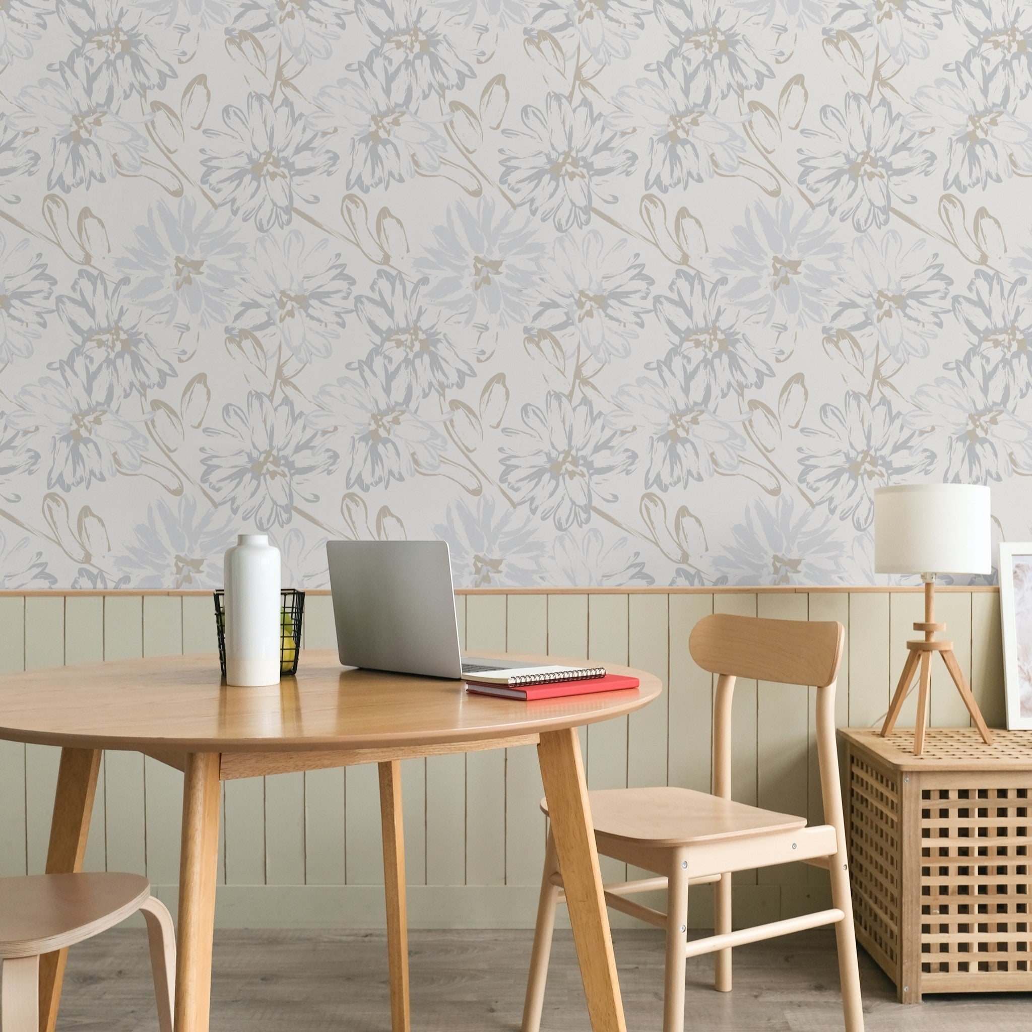 Something Blue Wallpaper - 10 FT H X 11 FT W LUXE