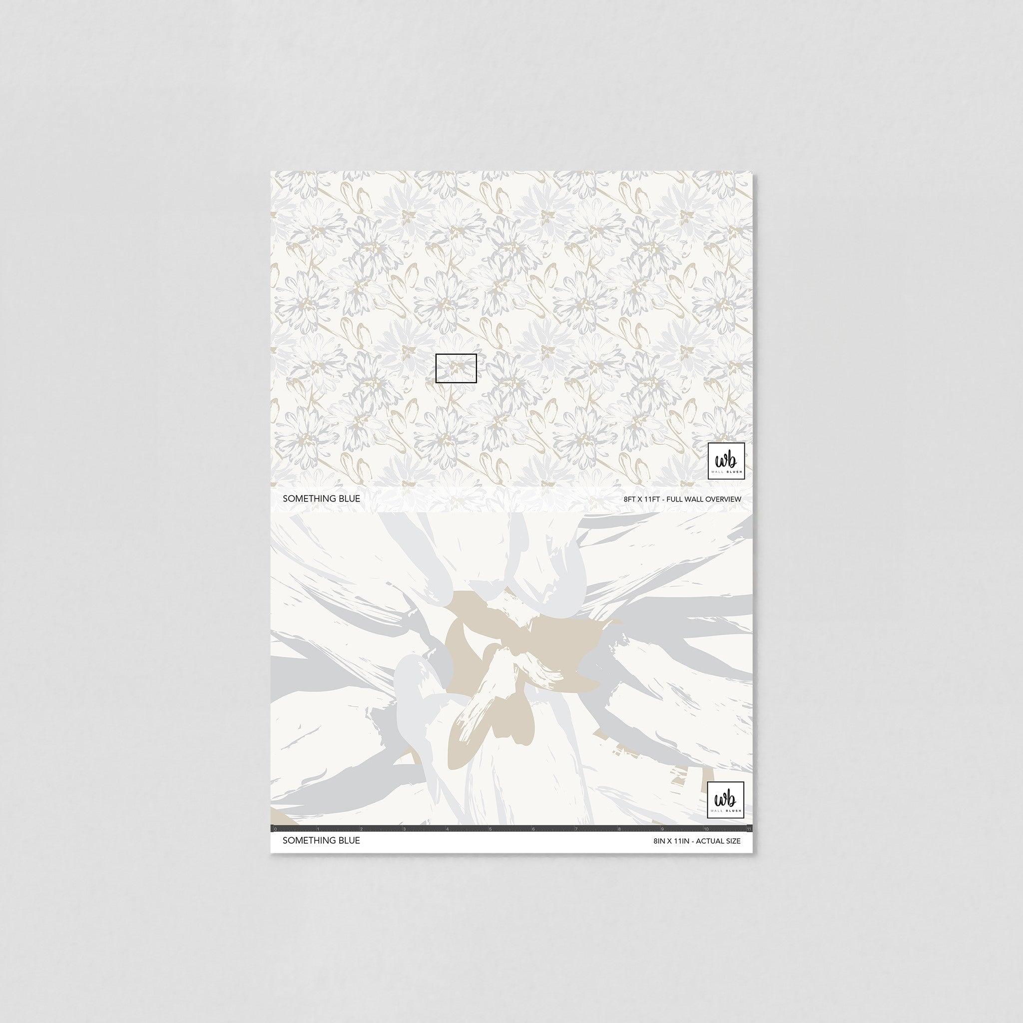 Something Blue Wallpaper - 10 FT H X 11 FT W LUXE