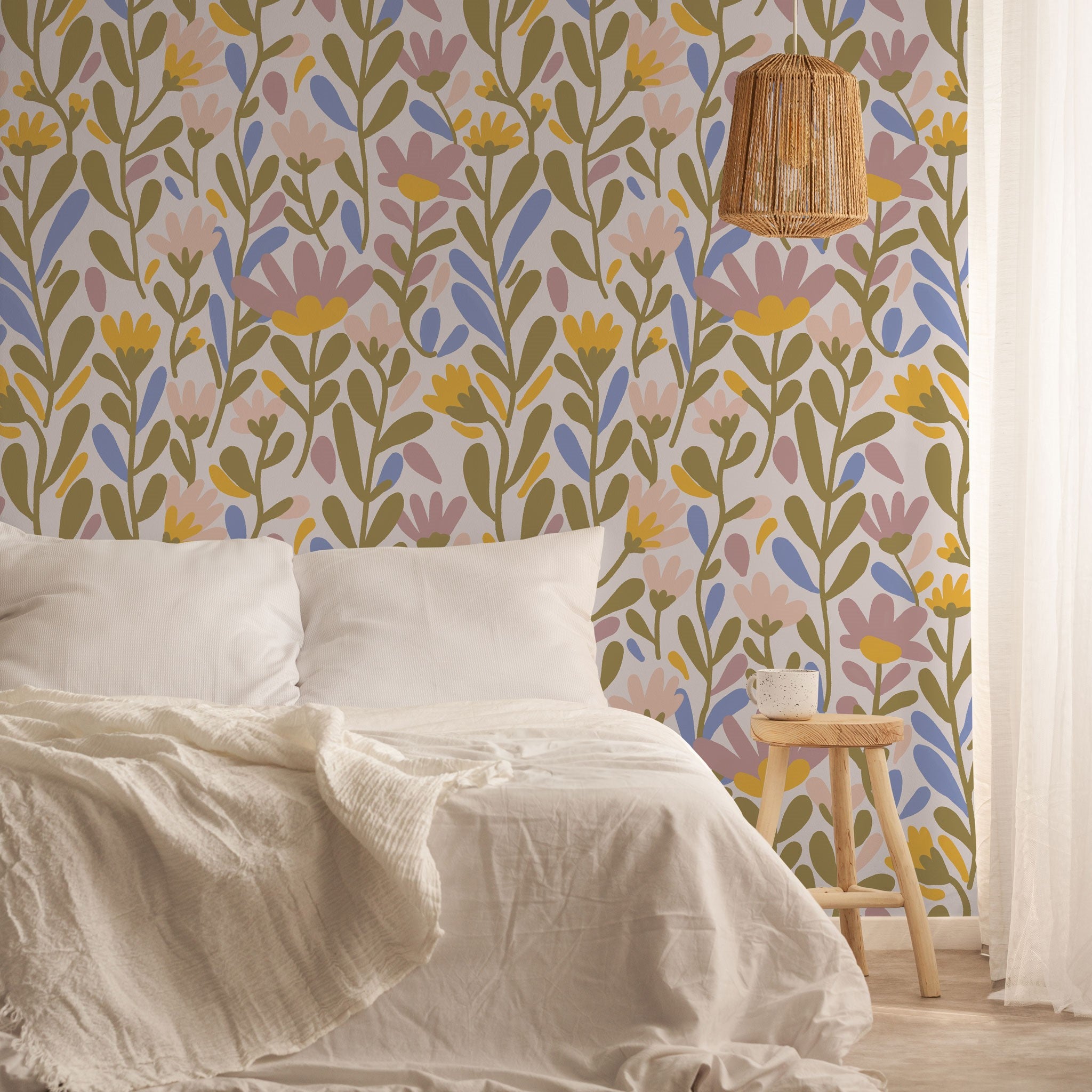 Summer Florals Wallpaper
