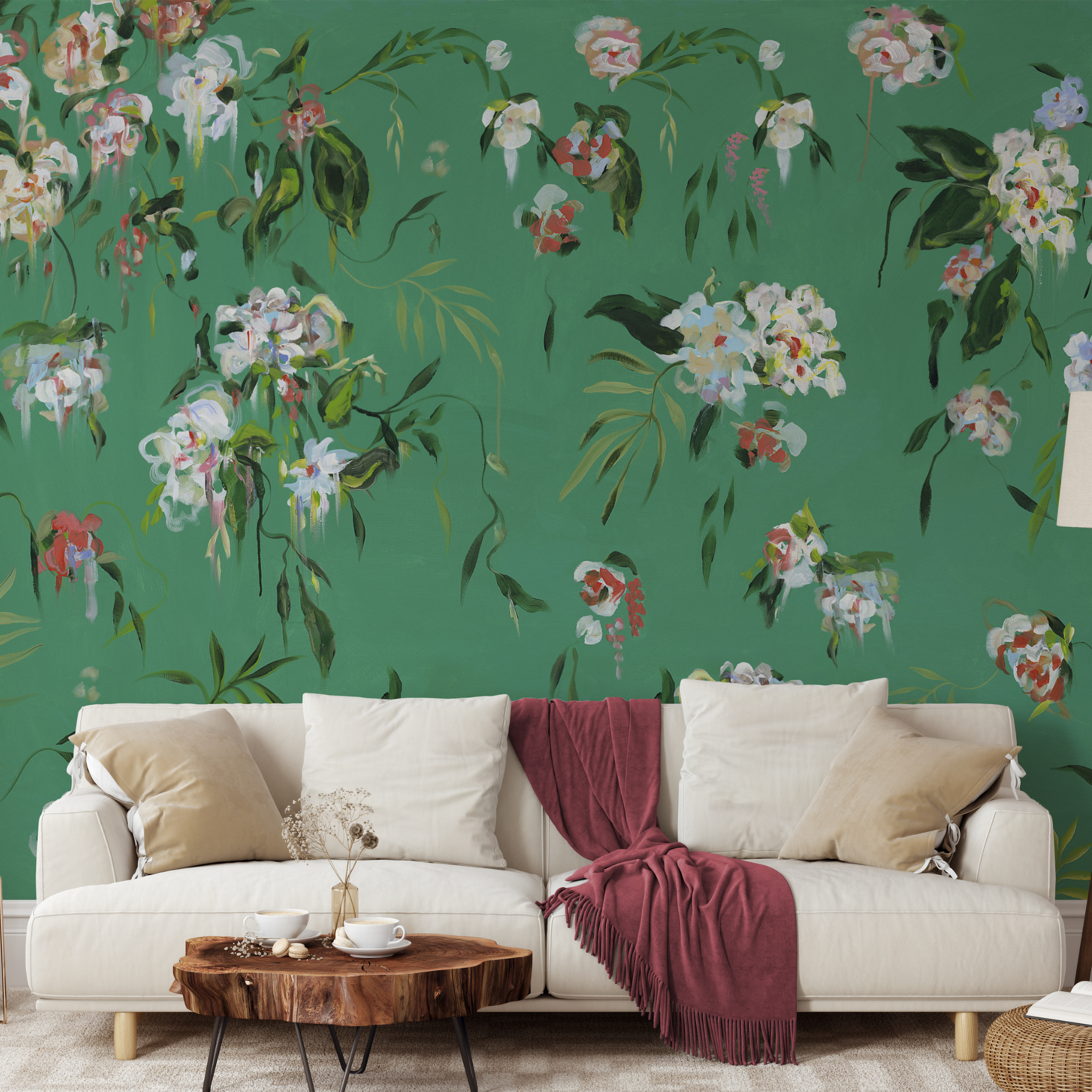 The Grove Wallpaper - 10 FT H X 14.25 FT W LUXE P&S