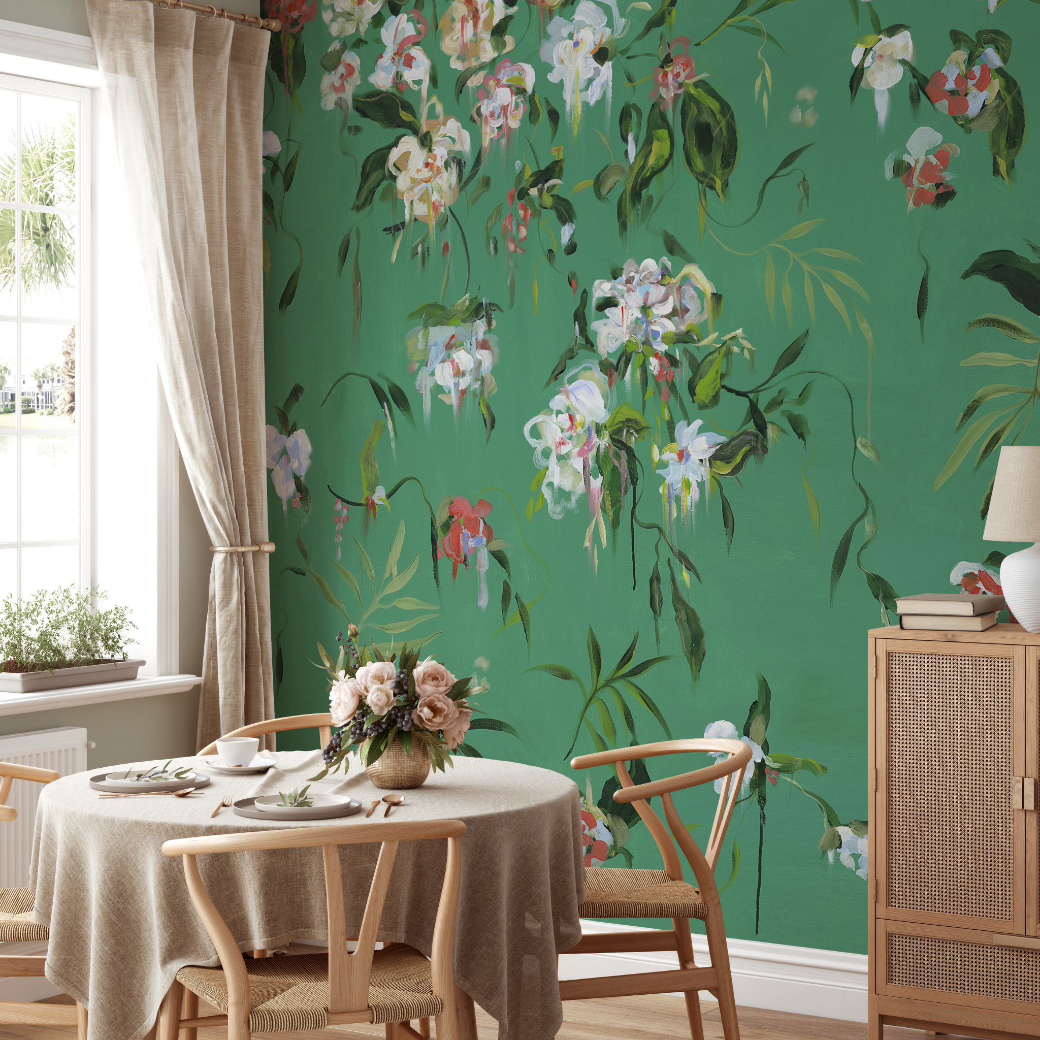 The Grove Wallpaper - 10 FT H X 14.25 FT W LUXE P&S