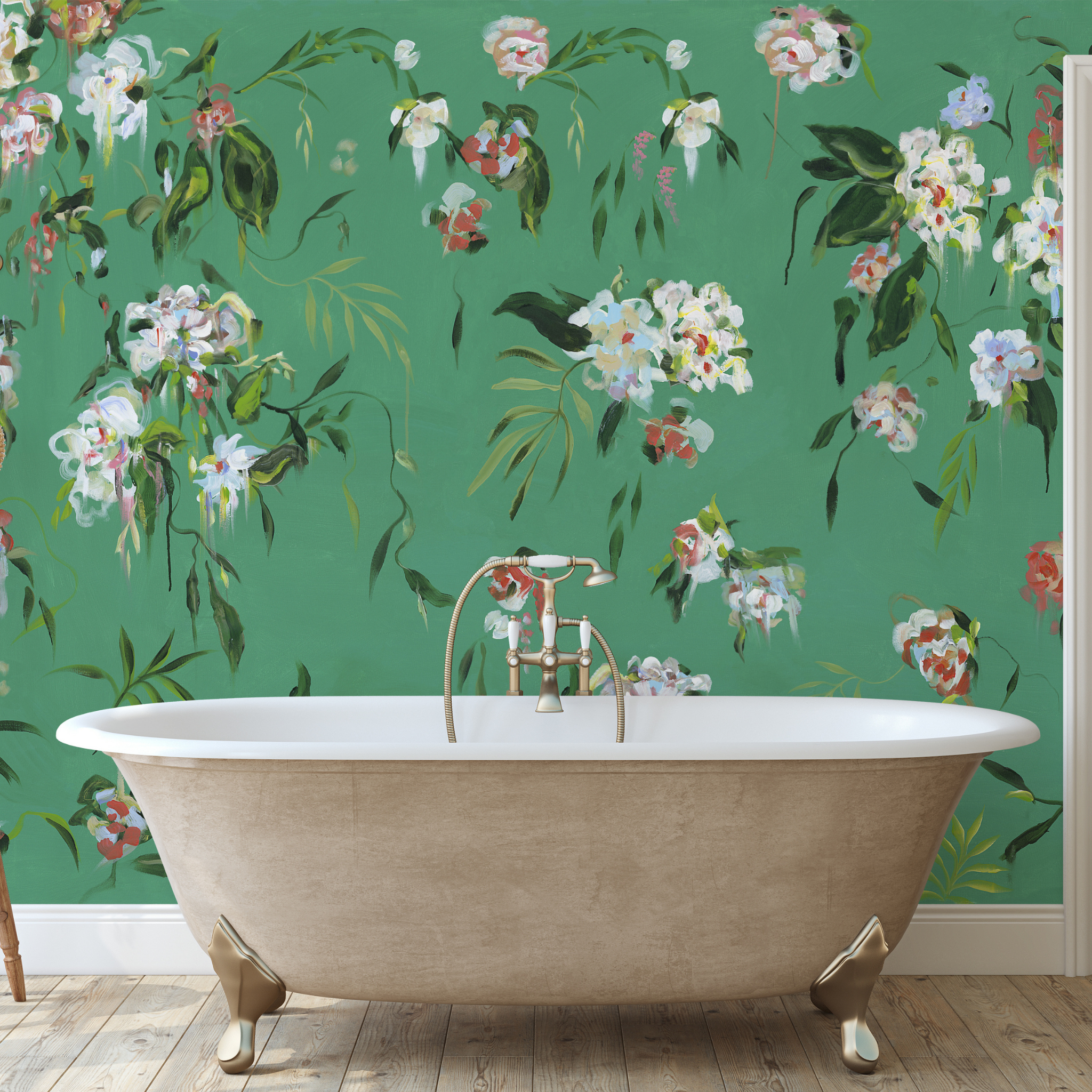 The Grove Wallpaper - 10 FT H X 14.25 FT W LUXE P&S