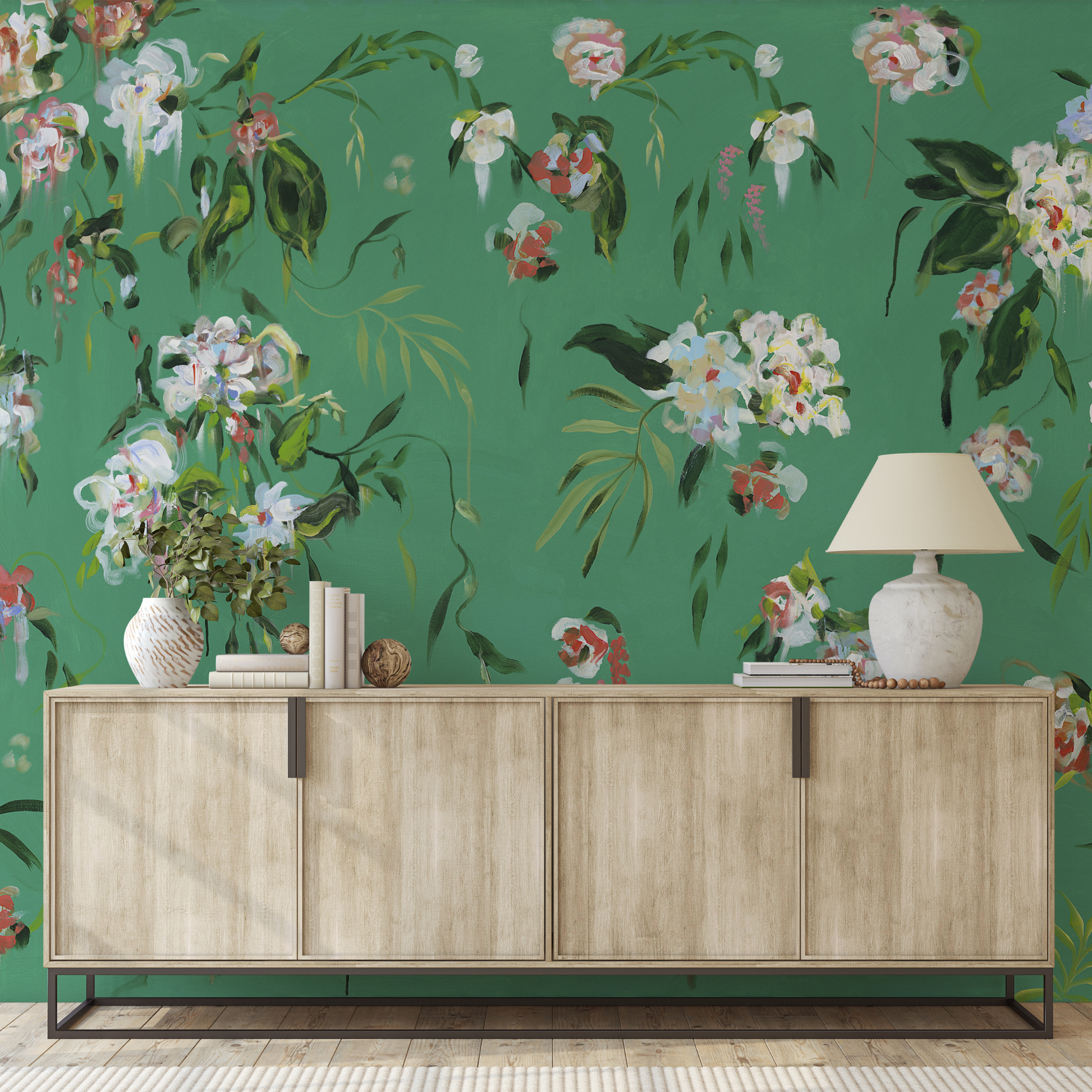 The Grove Wallpaper - 10 FT H X 14.25 FT W LUXE P&S