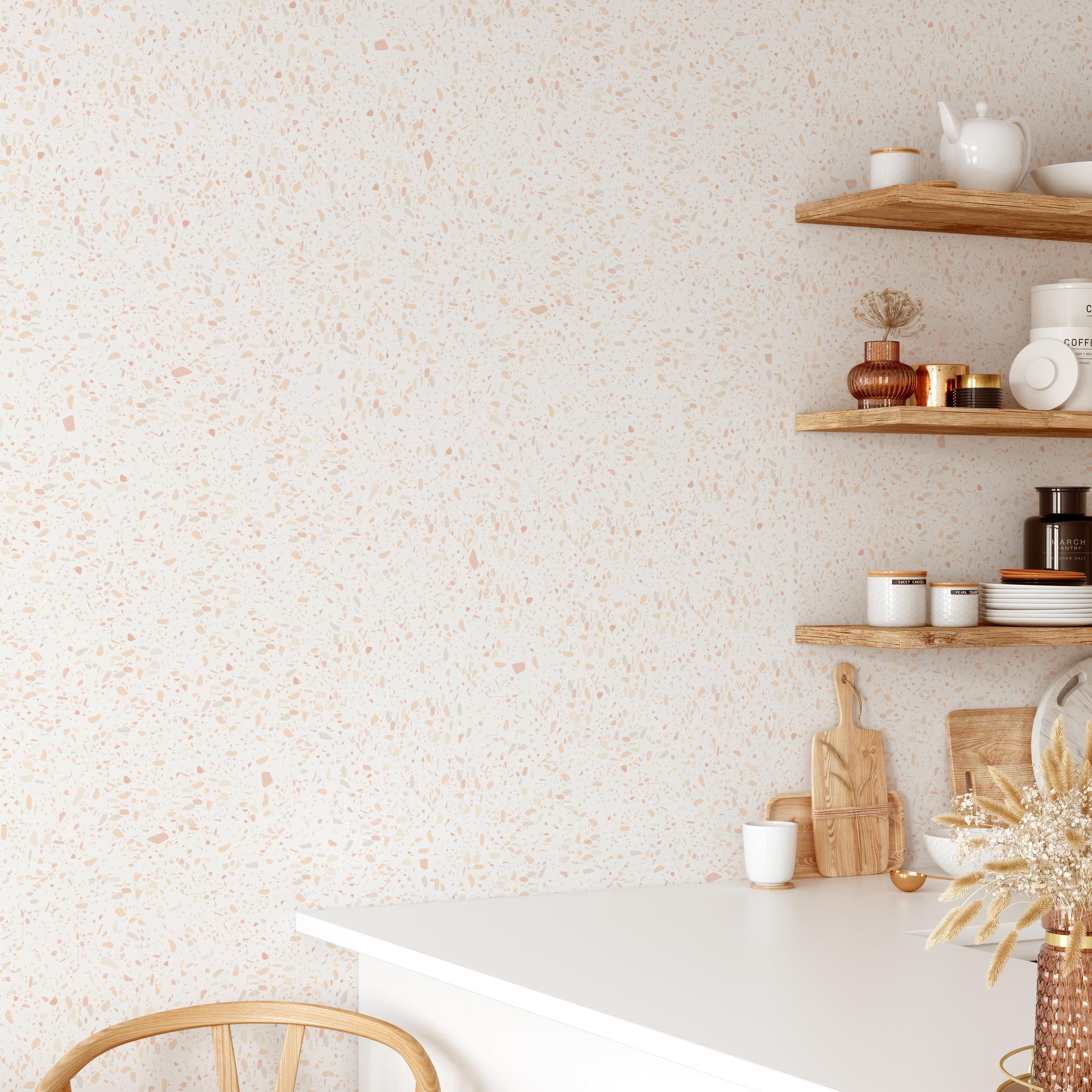 Earthy Terrazzo Wallpaper