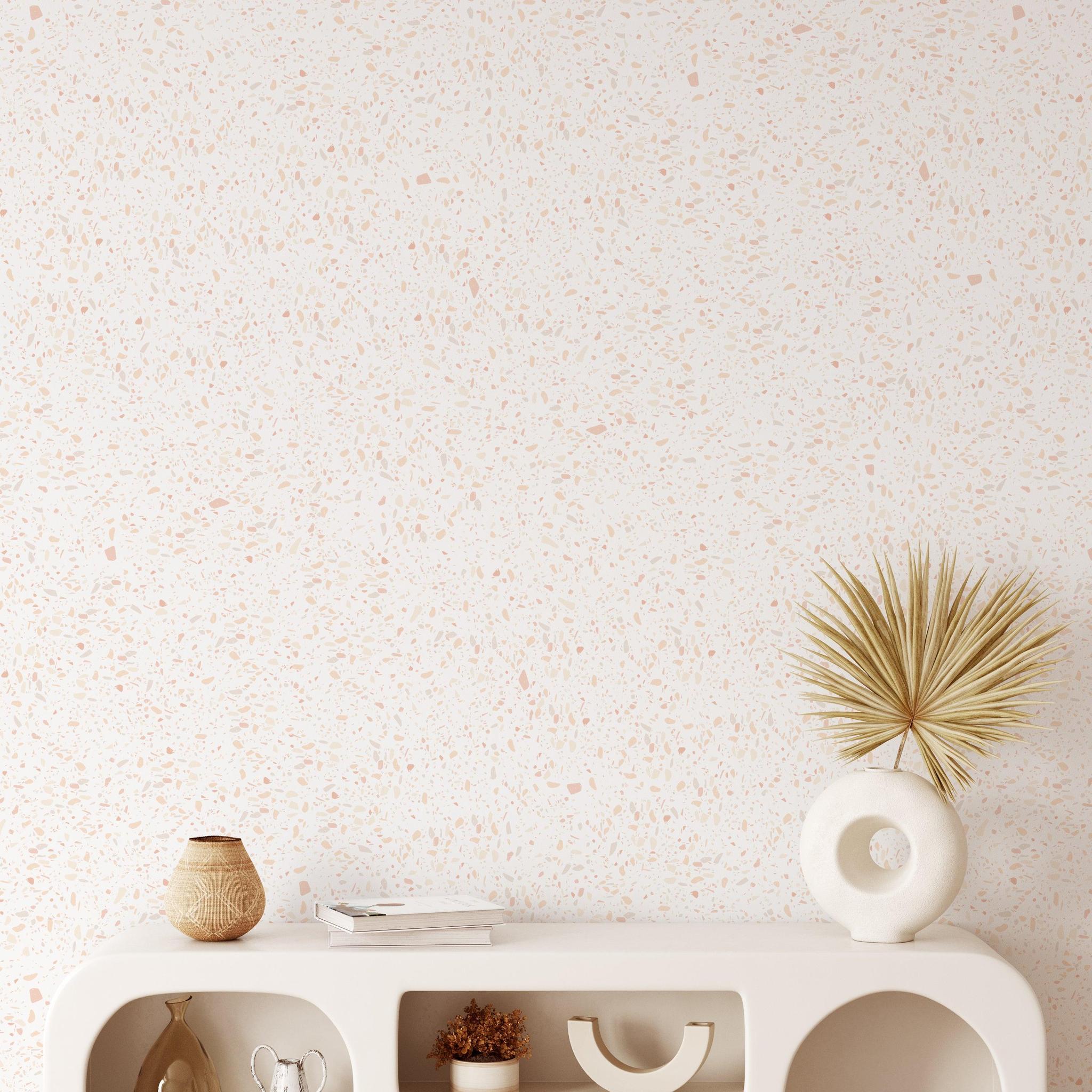 Earthy Terrazzo Wallpaper